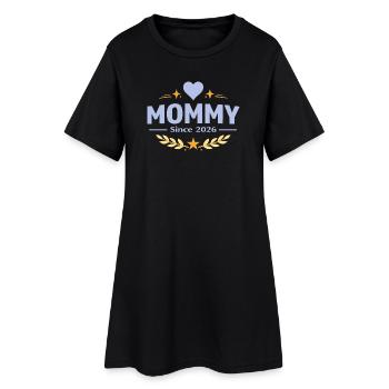 Mama seit 2026 – Proud Mom Design - Frauen T-Shirt-Kleid - Schwarz - Vorne