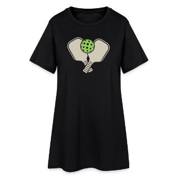 Pickleball - Robe T-shirt Femme - noir - Devant