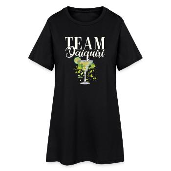 Équipe de cocktails de soirée de jeune fille Daiquiri - Robe T-shirt Femme - noir - Devant