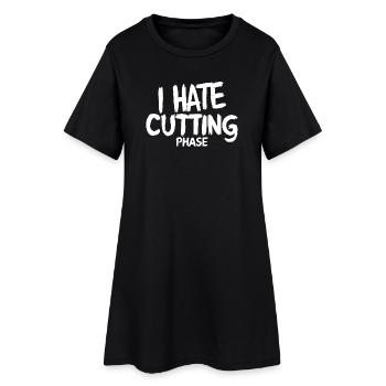 Je déteste Cutting Phase Fitness Diet GYM Gym - Robe T-shirt Femme - noir - Devant
