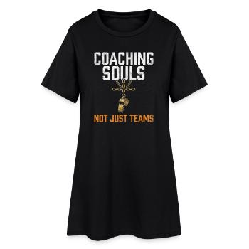 Entraîner des âmes et pas seulement des équipes Jésus Papa Foi - Robe T-shirt Femme - noir - Devant