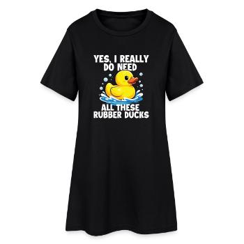 J’ai besoin de tous ces canards en caoutchouc Amant des canards drôles - Robe T-shirt Femme - noir - Devant
