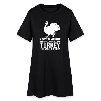 Dictons de la Dinde, Don de Dinde Drôle - Robe T-shirt Femme - noir - Devant
