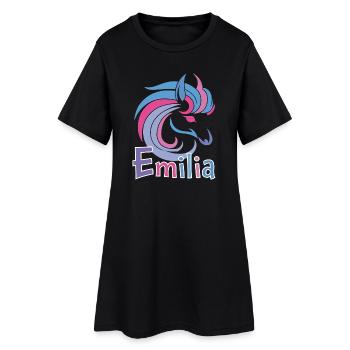 Emilia Pastel Horse Magic - Robe T-shirt Femme - noir - Devant