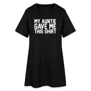 Tante comme une mère Juste Typographie rétro plus cool - Robe T-shirt Femme - noir - Devant
