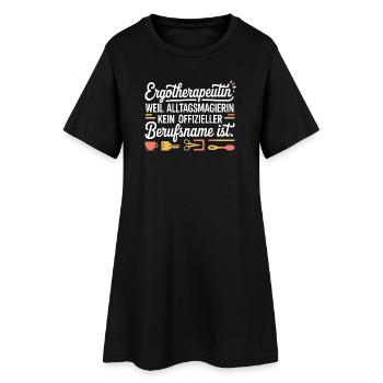 Ergotherapeutin Ergo Praxis Team Ergotherapie - Frauen T-Shirt-Kleid - Schwarz - Vorne