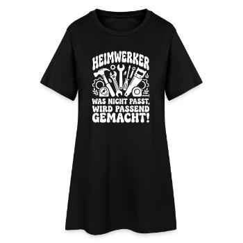 Heimwerker Spruch Werkzeug-Chaos - Frauen T-Shirt-Kleid - Schwarz - Vorne