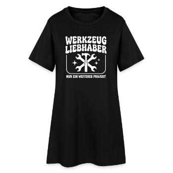 Werkzeug Liebhaber Handwerker Humor - Frauen T-Shirt-Kleid - Schwarz - Vorne