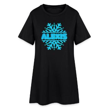 Cadeau pour Alexis - Robe T-shirt Femme - noir - Devant