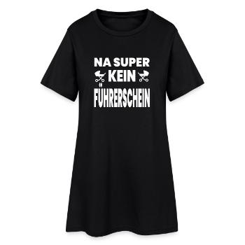 Führerschein - Frauen T-Shirt-Kleid - Schwarz - Vorne