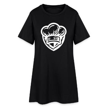 Cuisinage de l’icône du chapeau de chef - Robe T-shirt Femme - noir - Devant