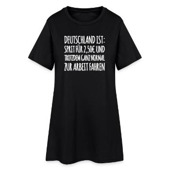 Lustiger Tank Spruch - Frauen T-Shirt-Kleid - Schwarz - Vorne