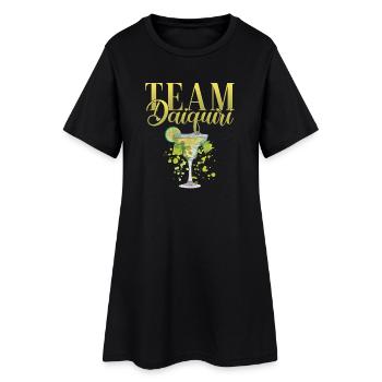 Équipe de cocktails de soirée de jeune fille Daiquiri - Robe T-shirt Femme - noir - Devant