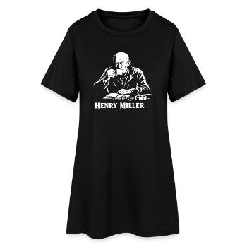 Henry Miller Café Reader - Women’s T-Shirt Dress - black - Front