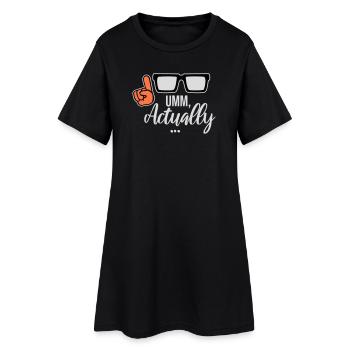 À un vrai nerd drôle qui dit logo - Robe T-shirt Femme - noir - Devant