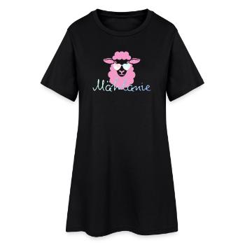 Mählanie - Robe T-shirt Femme - noir - Devant