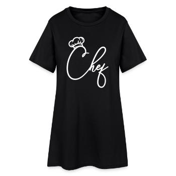 Chef Chef - Robe T-shirt Femme - noir - Devant