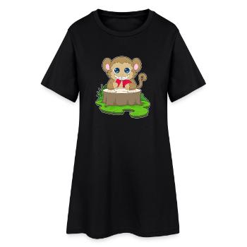 Monkey Poker Poker Card Game - Women’s T-Shirt Dress - black - Front