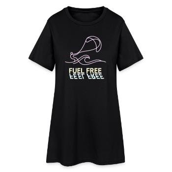 Sans carburant de cerf-volant, t-shirt, sweat à capuche, casquette, tasse - Robe T-shirt Femme - noir - Devant