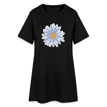 T-shirt Blue Daisy Bloom - Robe T-shirt Femme - noir - Devant