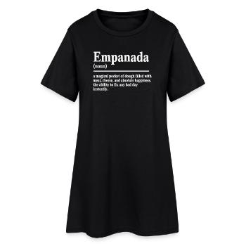 Empanada Queen Funny Food Amérique latine - Robe T-shirt Femme - noir - Devant