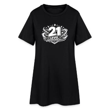 21 levels unlocked - Women’s T-Shirt Dress - black - Front