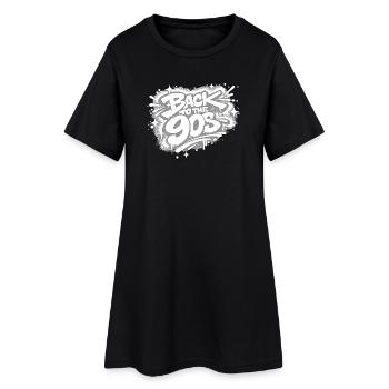 Back to the 90s Graffiti - Women’s T-Shirt Dress - black - Front