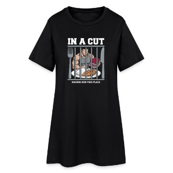 Schnittsaison Bei Reduziertem Kaloriendefizit - Frauen T-Shirt-Kleid - Schwarz - Vorne