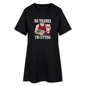 Schnittsaison Bei Reduziertem Kaloriendefizit - Frauen T-Shirt-Kleid - Schwarz - Vorne