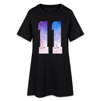 Issue 11 – 11th Anniversary Gift - Women’s T-Shirt Dress - black - Front