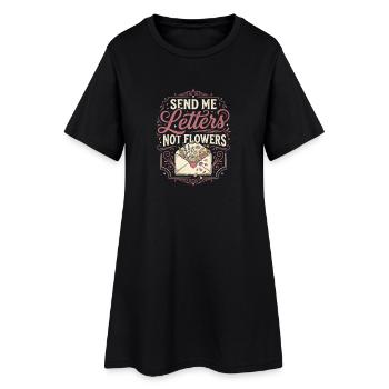 Femme de militaire m’envoie des lettres, pas des fleurs. - Robe T-shirt Femme - noir - Devant