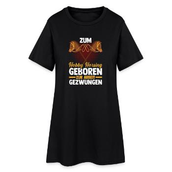 Steckenpferd Hobbyhorse Hobby Horsing - Frauen T-Shirt-Kleid - Schwarz - Vorne