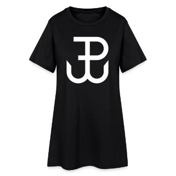 Kotwica, Polen - Frauen T-Shirt-Kleid - Schwarz - Vorne