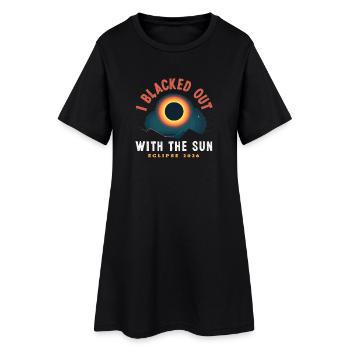Solar eclipse 2026, August 12 - Women’s T-Shirt Dress - black - Front