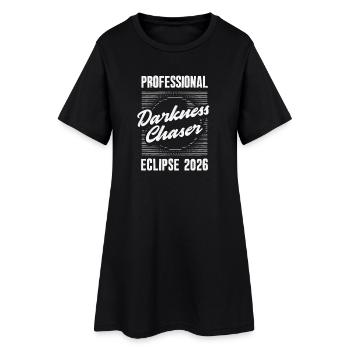Éclipse solaire 2026, 12 août - Robe T-shirt Femme - noir - Devant
