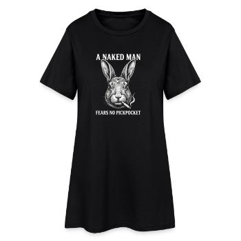 Un homme nu ne craint pas de pickpocket Drôle vintage - Robe T-shirt Femme - noir - Devant