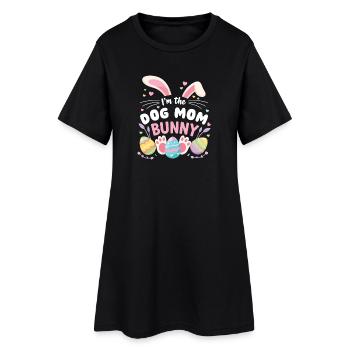 I'm the Dog Mom Bunny Sweet Easter Family - Women’s T-Shirt Dress - black - Front