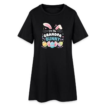 Je suis Papi Lapin Sweet - Robe T-shirt Femme - noir - Devant