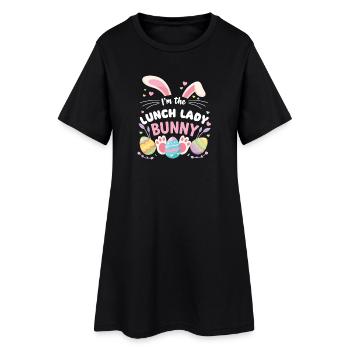 Ich Bin Das Mittagessen Lady Bunny Süße Ostern - Frauen T-Shirt-Kleid - Schwarz - Vorne