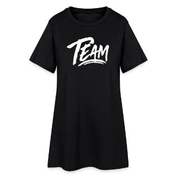 Équipe - Robe T-shirt Femme - noir - Devant