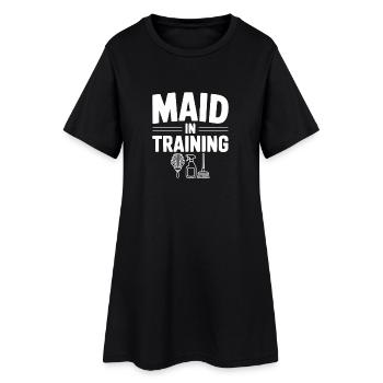 Femme de chambre en formation - Robe T-shirt Femme - noir - Devant