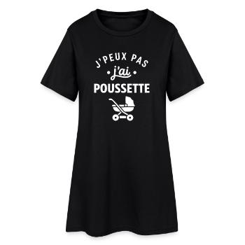 J'peux pas j'ai poussette - Robe T-shirt Femme - noir - Devant