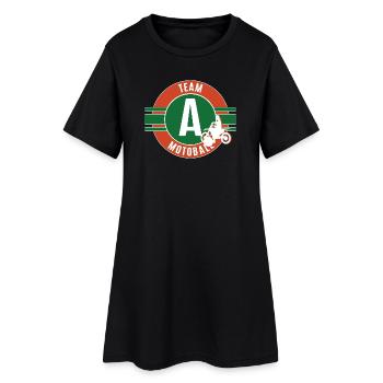 Ich Liebe Motoball Motoballerin Team A Motoballer - Frauen T-Shirt-Kleid - Schwarz - Vorne