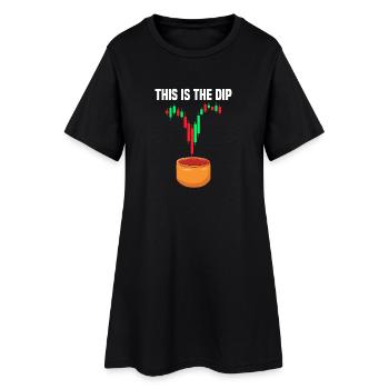 Voici la baisse du marché boursier Trader du marché boursier - Robe T-shirt Femme - noir - Devant