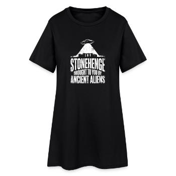 Stonehenge des extraterrestres - Robe T-shirt Femme - noir - Devant