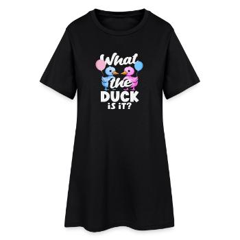 What the heck is it duck reveal - Women’s T-Shirt Dress - black - Front