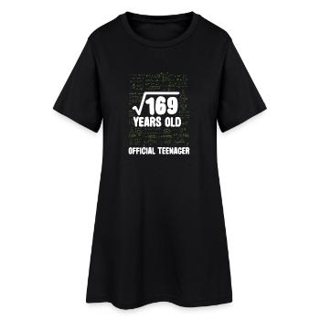 Mathématiques 13e anniversaire Racine 169 Adolescent - Robe T-shirt Femme - noir - Devant