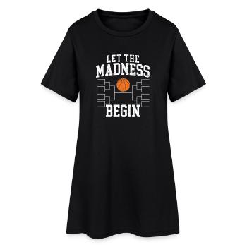 Que la folie commence le basket-ball universitaire - Robe T-shirt Femme - noir - Devant