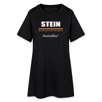 Pierre - Robe T-shirt Femme - noir - Devant
