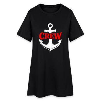 Icône de l’équipage d’ancre - Robe T-shirt Femme - noir - Devant